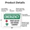Signmission First Aid Kit AED Inside Cabinet With Symbol, 10 in W x Rectangle, Aluminum OS-2PACK-EM-A-710-L-10369 - alternate 2